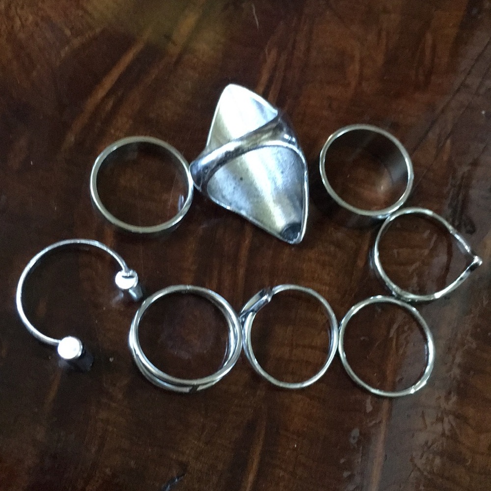 New 8 Piece Boho Stacking Rings - Picture 6 of 7